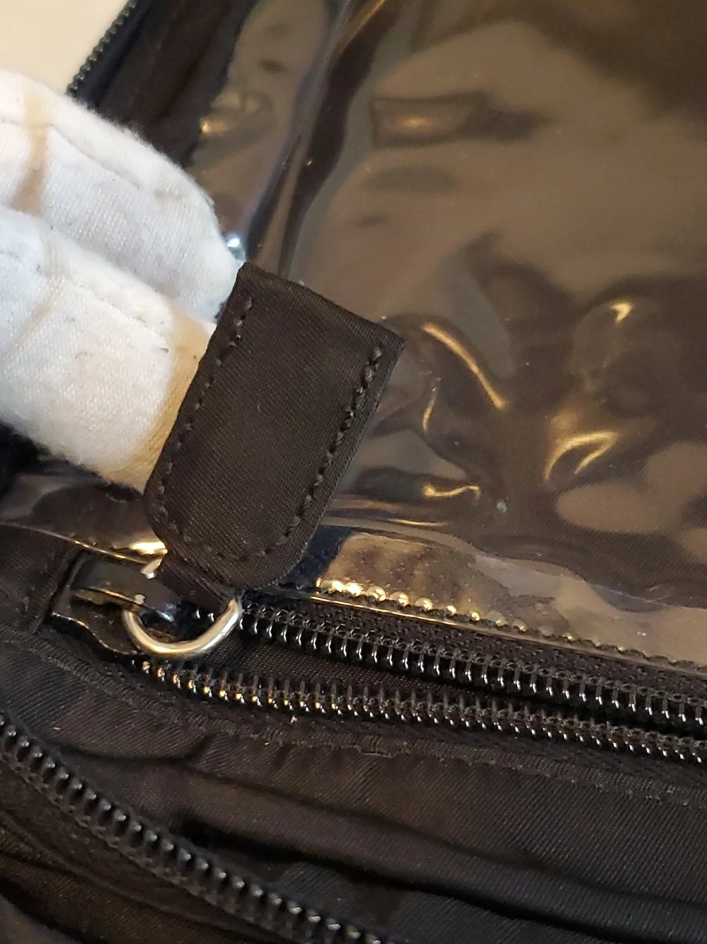 Authentic PRADA MILANO Black Nylon Makeup Bag with Zipper, Pockets - Picture 9 of 13